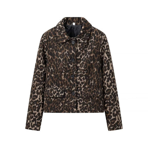 Ladies oversized Leopard Jacket Amarae