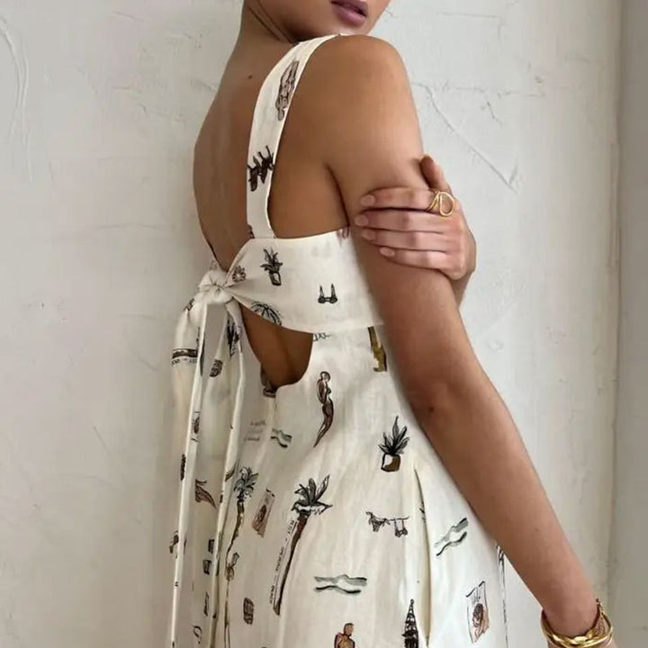 Robe maxi pour femme avec imprimé graphique unique et poches pratiques Chic & Stil