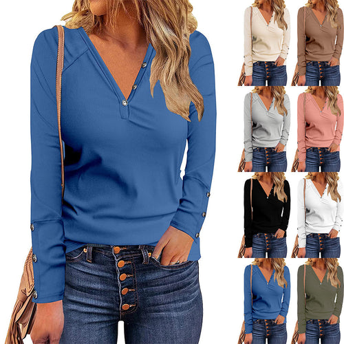 Long sleeve shirt for women with a trendy button design and a comfortable fit Amarae
