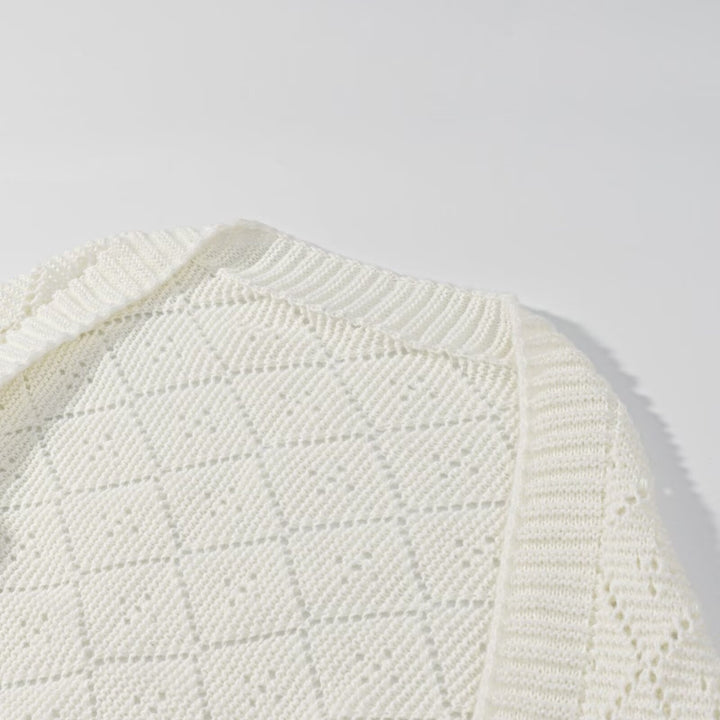 Pull en maille tricoté confortable pour femmes dans un motif en diamant moderne Chic & Stil