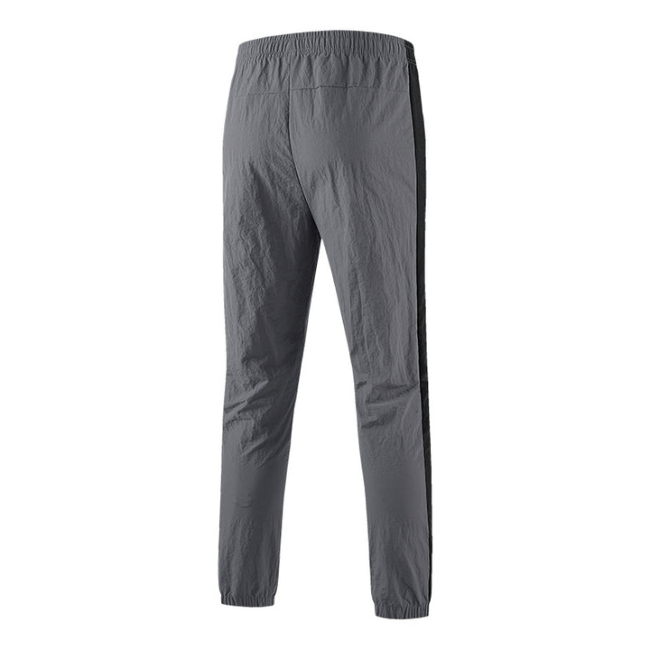 Men's Lightweight Breathable Training Pants with Side Contrast Stripe Amarae