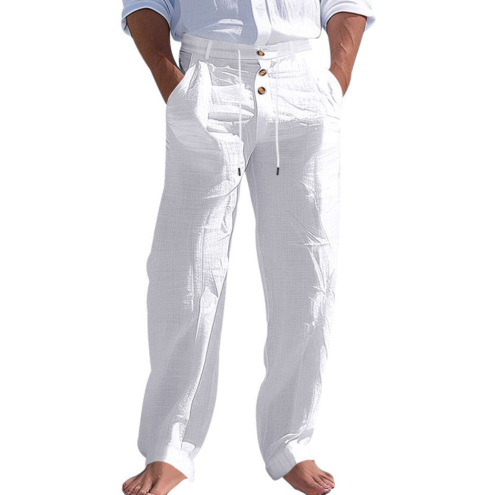 Casual beach pants for men with adjustable waist and practical pockets Lune London