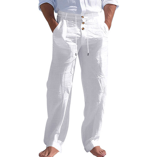 Casual beach pants for men with adjustable waist and practical pockets Amarae