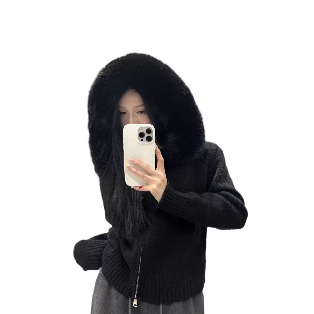 Ladies trendy hoodie cardigan Lune London