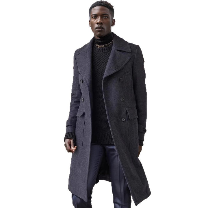 Elegant double fur coat for men Lune London