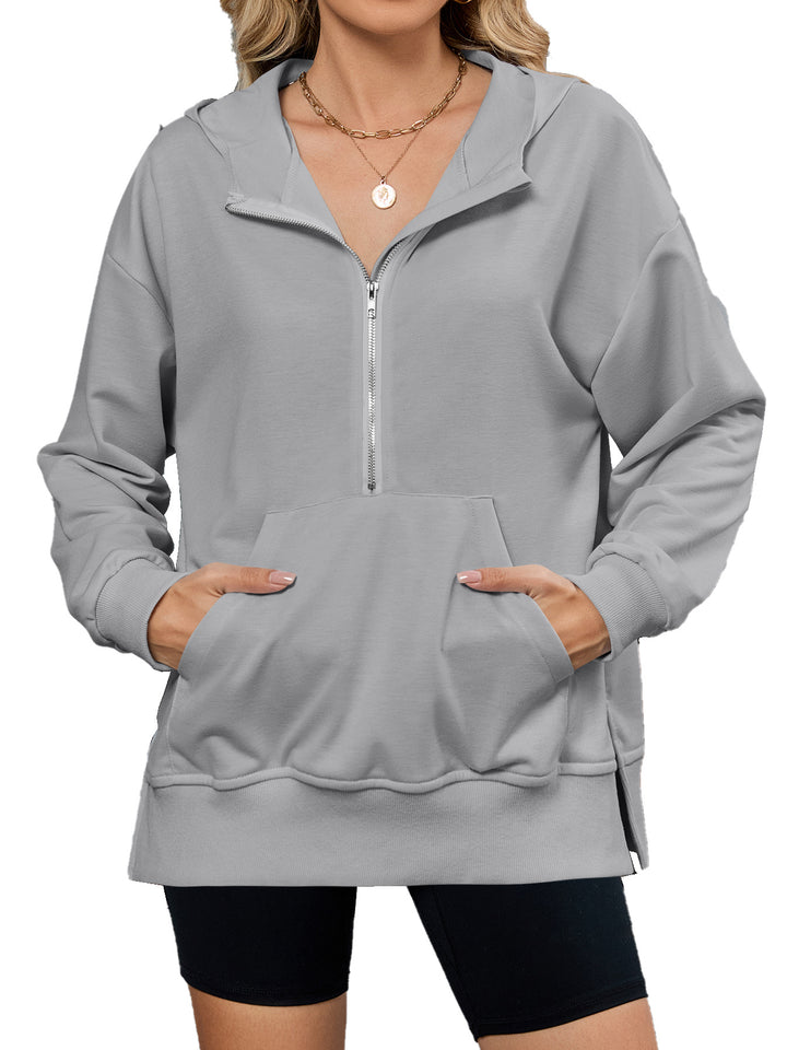 Women's hoodie with full zip and pockets Lune London
