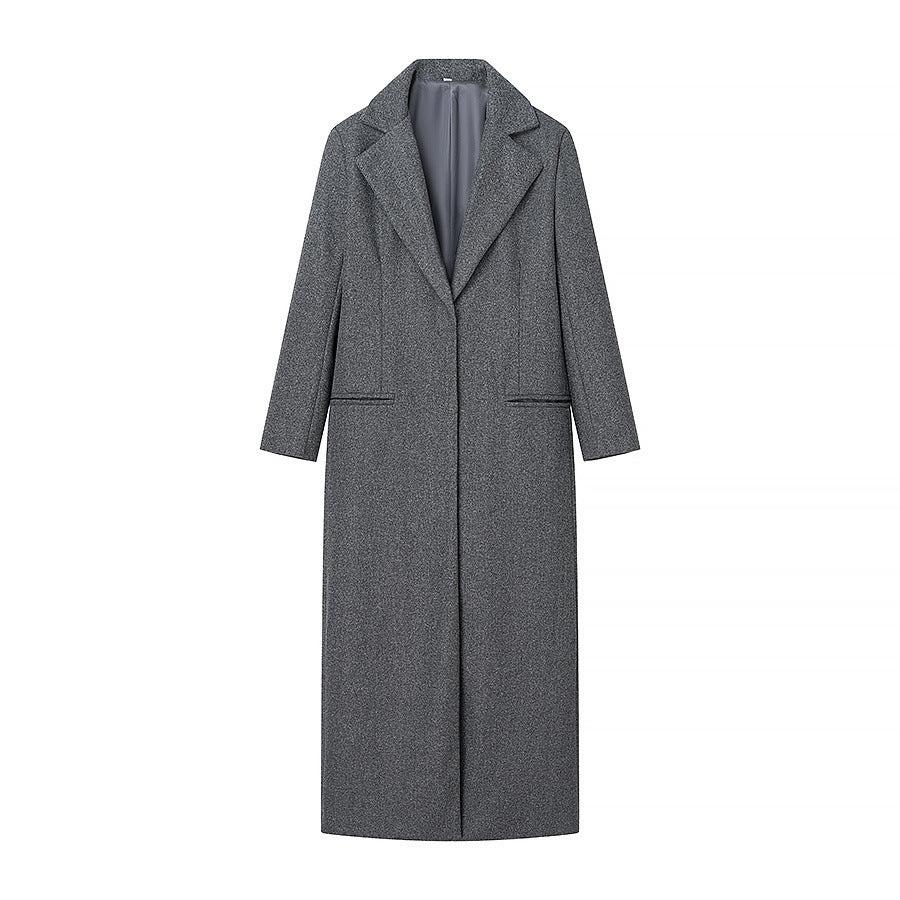 Manteau en laine élégant pour femmes avec col montant Chic & Stil