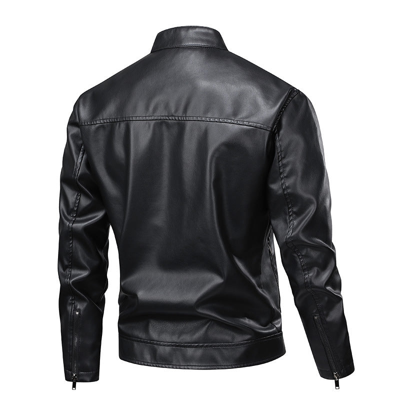 Trendy synthetic leather jacket for men with modern design Lune London
