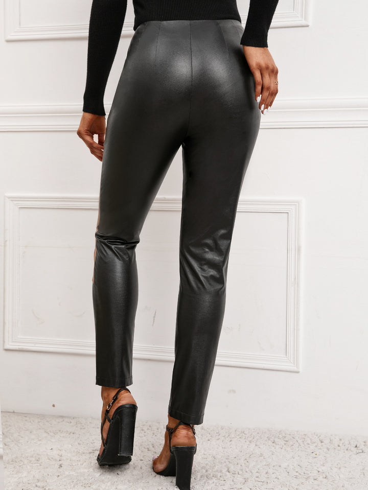 Women High-Quality Faux Leather Pants Lune London
