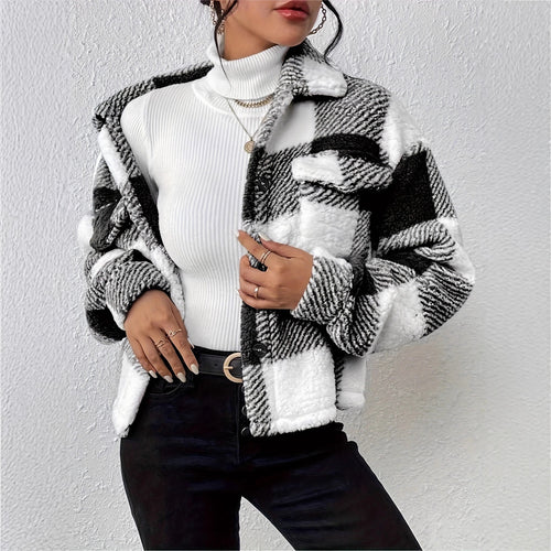 Ladies cozy square jacket Amarae