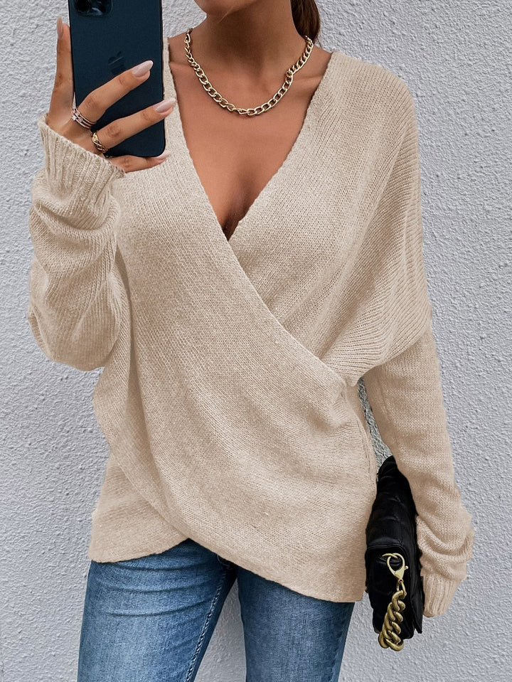 Pull V-neck de loisirs pour femmes Chic & Stil
