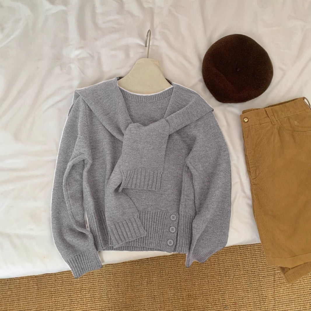 Pull élégant pour femmes avec col amovible Chic & Stil