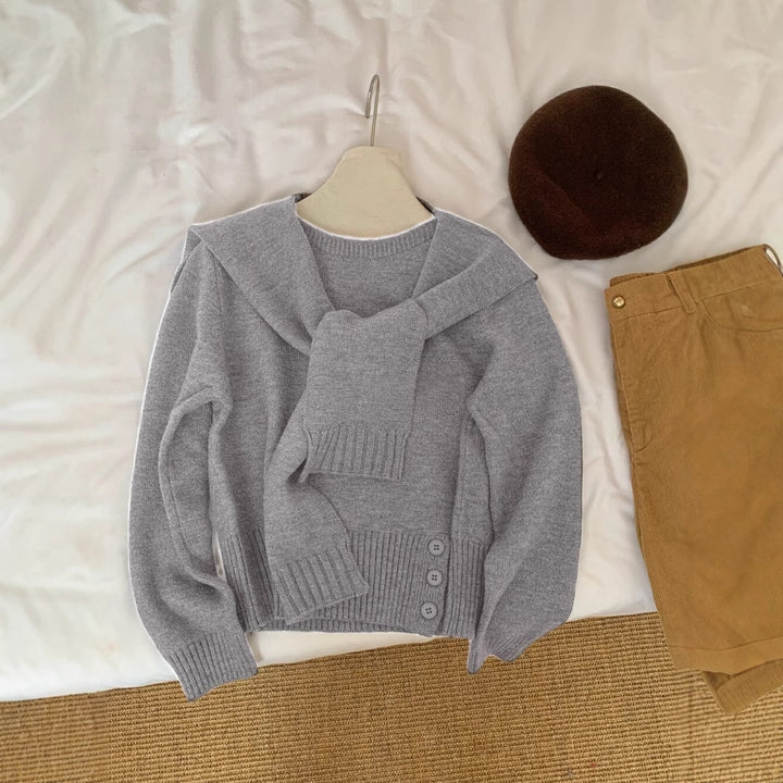 Pull élégant pour femmes avec col amovible Chic & Stil