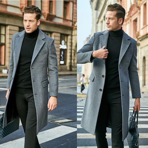 Elegant coat for men with slim fit and modern details Amarae