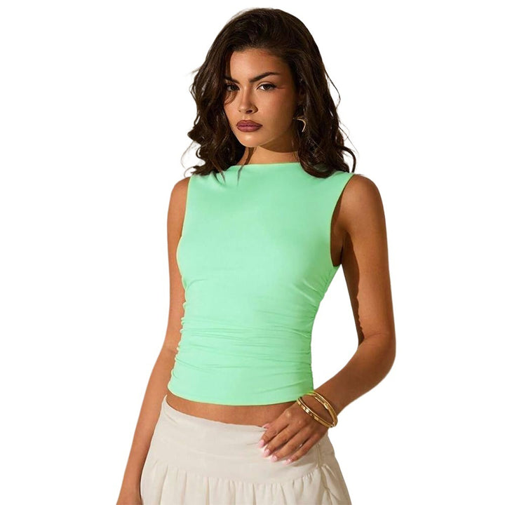 T-shirt ajusté pour femmes avec fronce Chic & Stil