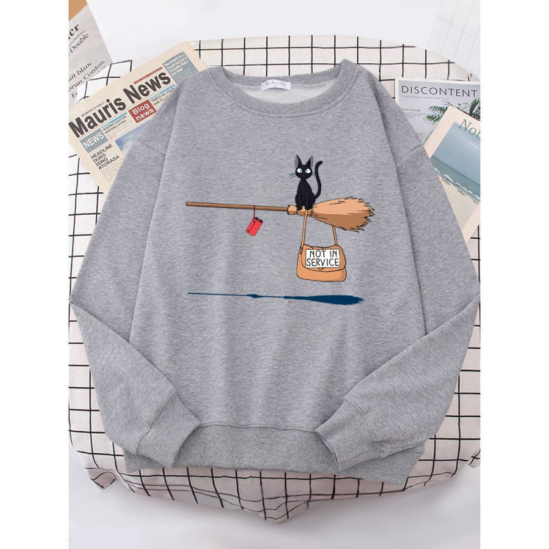 Women's sweatshirt with creative cat design Lune London