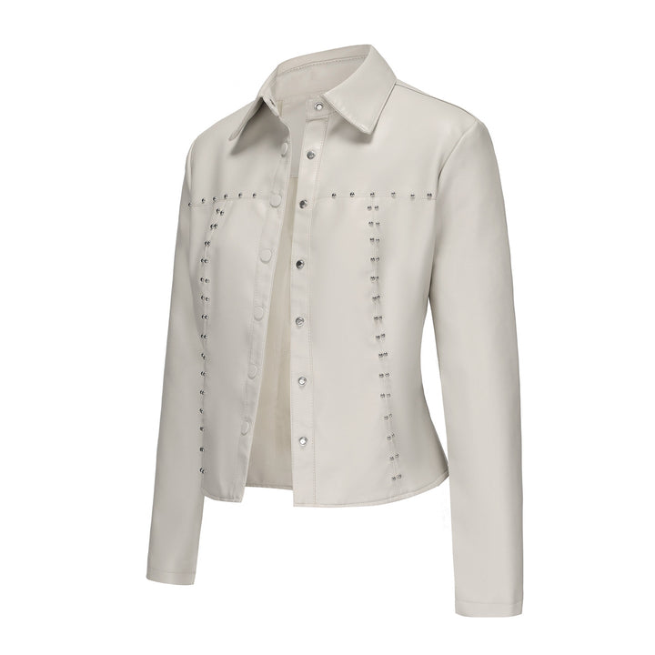 Ladies Chic Leather Jacket and Style