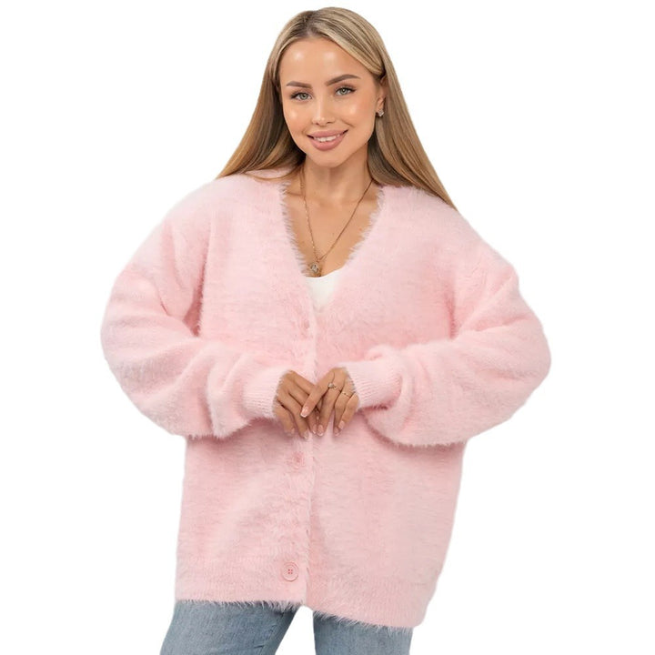 Soft knit jacket for women with an open design and soft sleeves Lune London