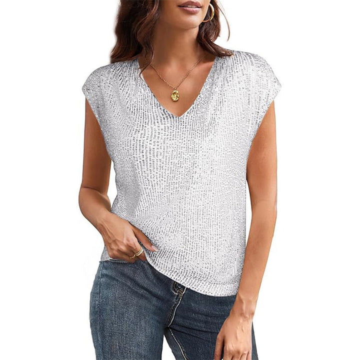 Ladies Glamorous Sequin Top Amarae