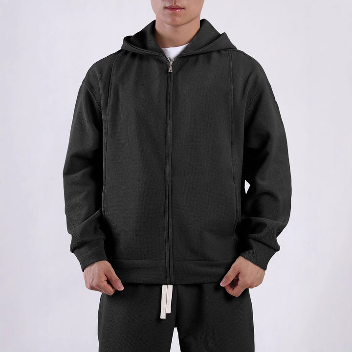 Men's leisure jacket with structured design and practical pockets Lune London