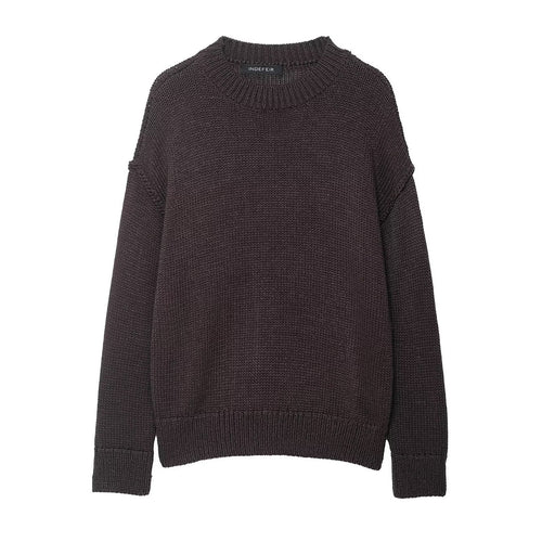Casual sweater for women with oversized fit and textured pattern Amarae