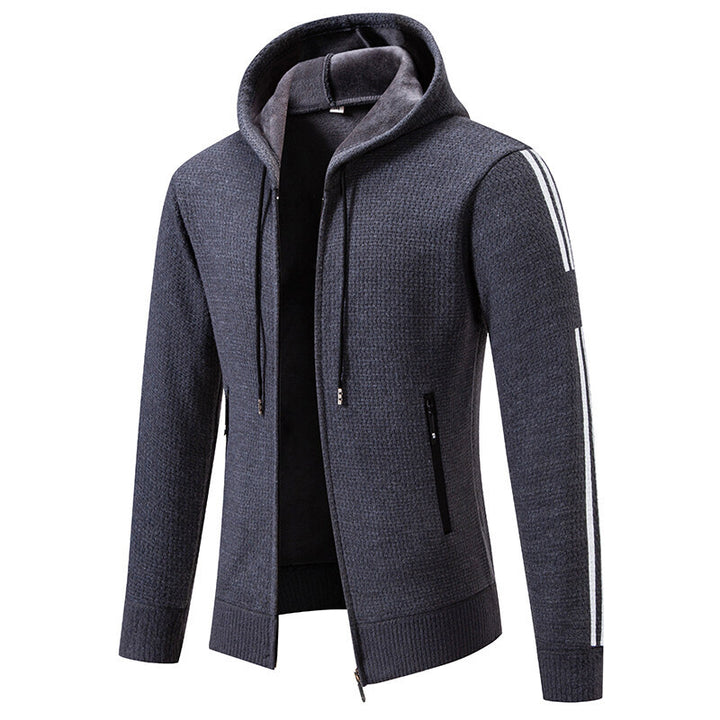 Sporty hoodie jacket for men with an innovative material blend Lune London