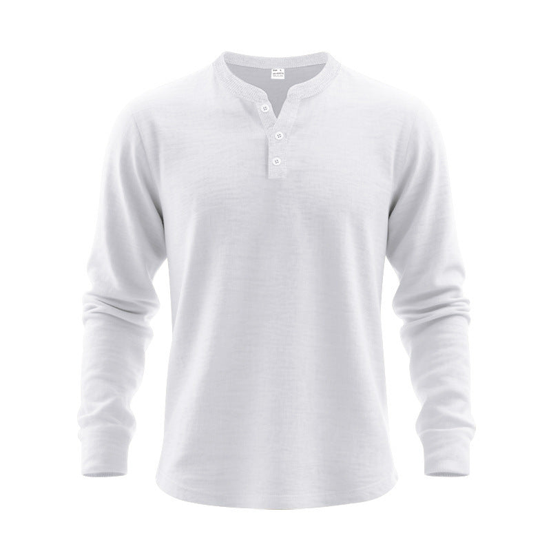 Men's long sleeve shirt with button placket Lune London