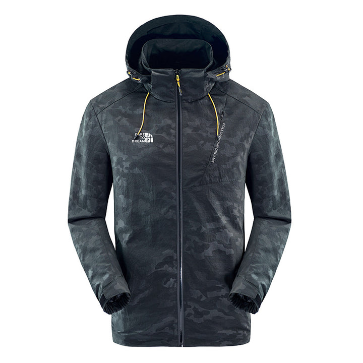Waterproof camouflage jacket for men with adjustable hood Amarae