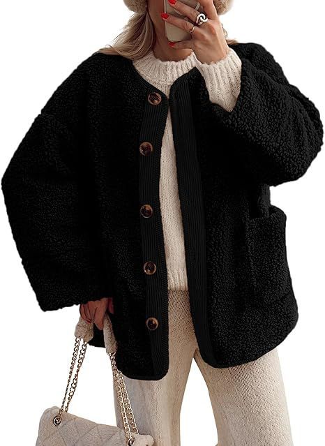 Ladies cozy teddy jacket with matching collar Lune London