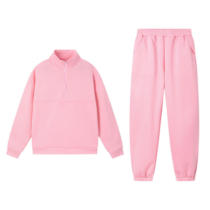 Ensemble de sweatshirts de sport pour femmes avec col montant et poignets élastiques Chic & Stil