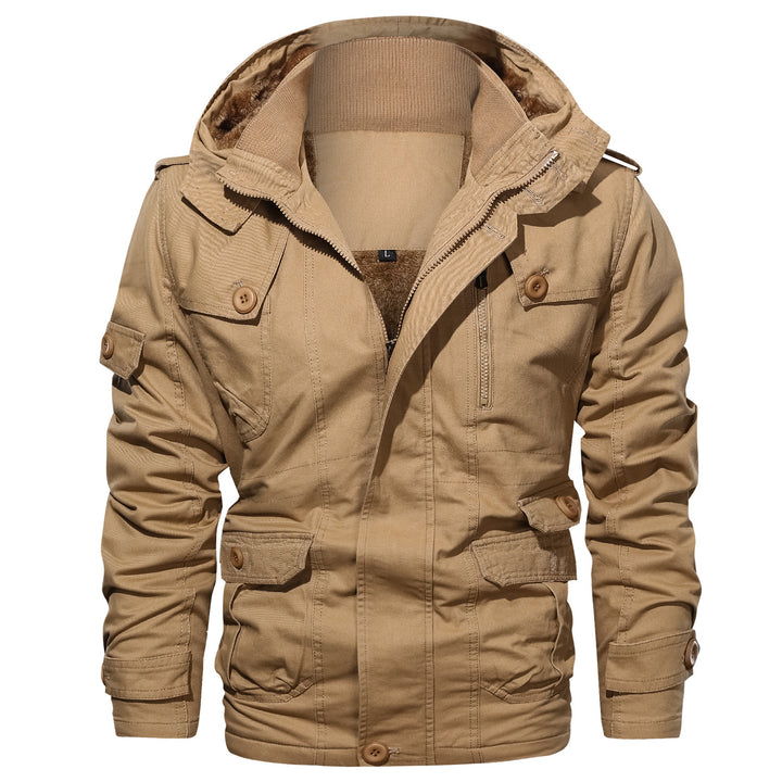 Multifunctional outdoor jacket for men with cozy inner lining Lune London