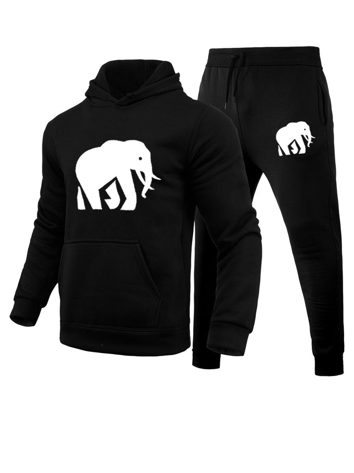 Hoodie and jogger pants set for ladies with a catchy elephant pattern Lune London