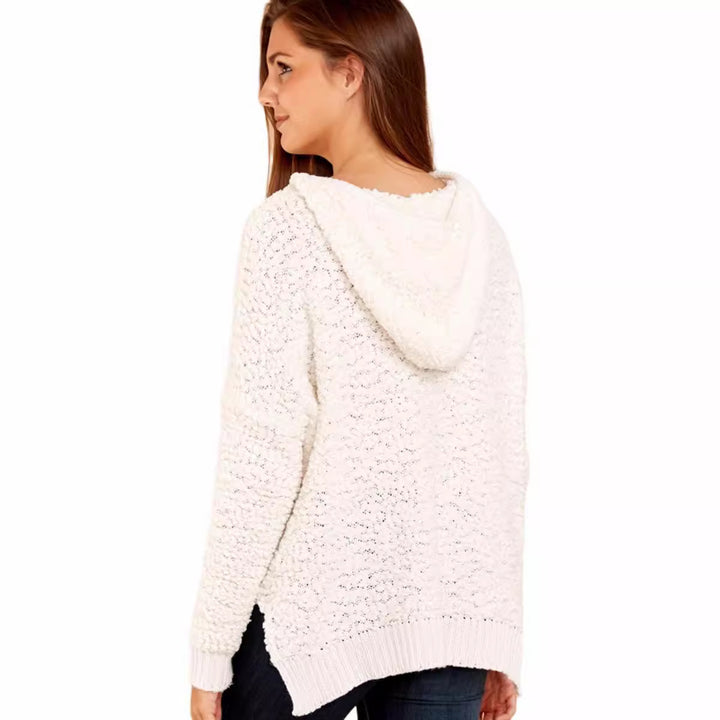 Casual hoodie for women with crochet pattern Lune London