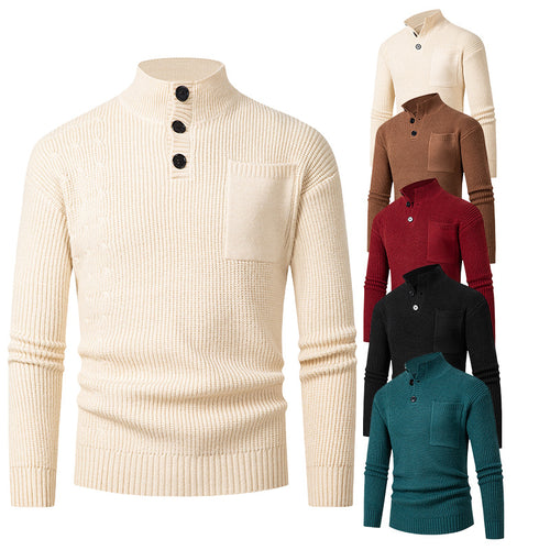 High-quality cotton men's sweater with Modal pattern and chest pocket Amarae