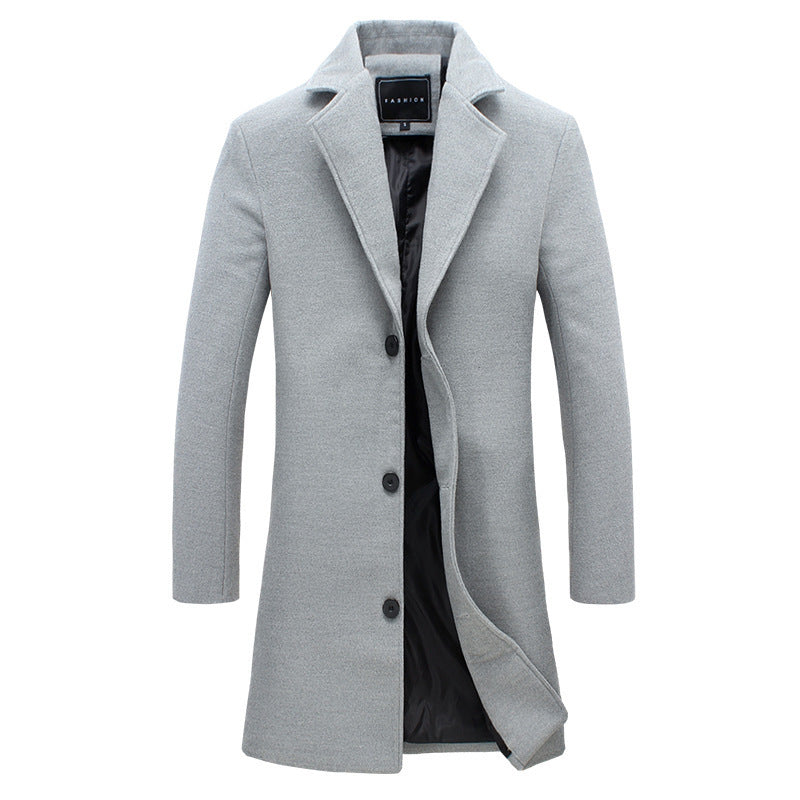 Amarae | Men's Elegant Wool Coat with Modern Cut and Warm Interior