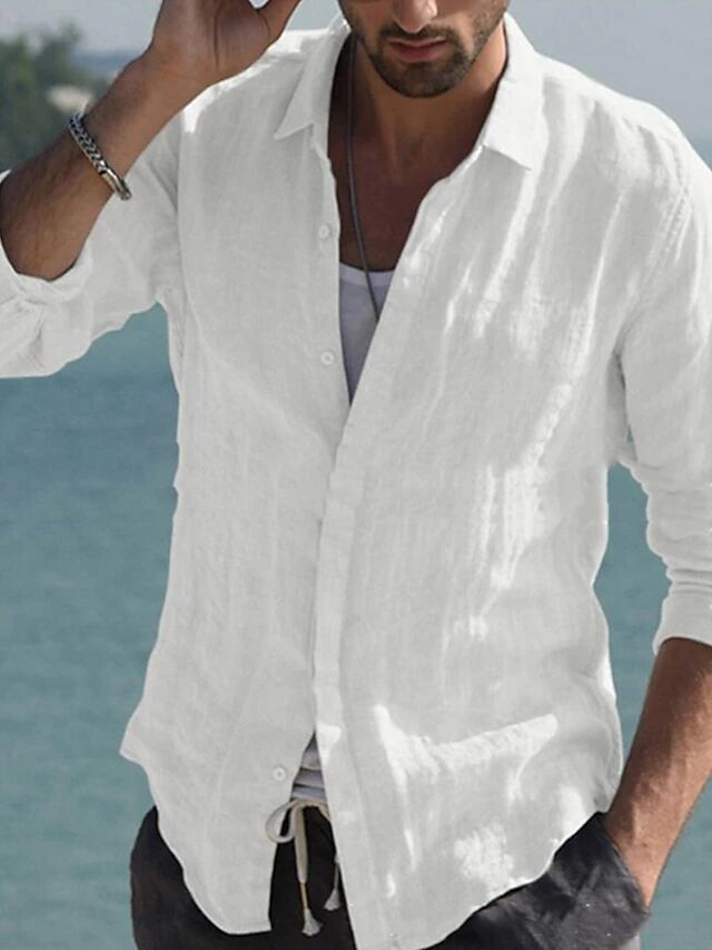 Men's Casual Linen Shirt Lune London