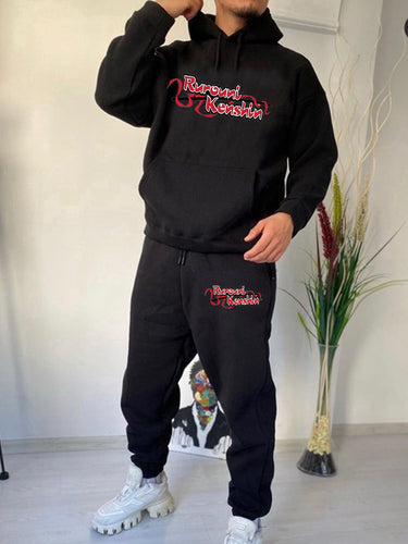 Men's hoodie and jogger set with impressive creative pattern Amarae