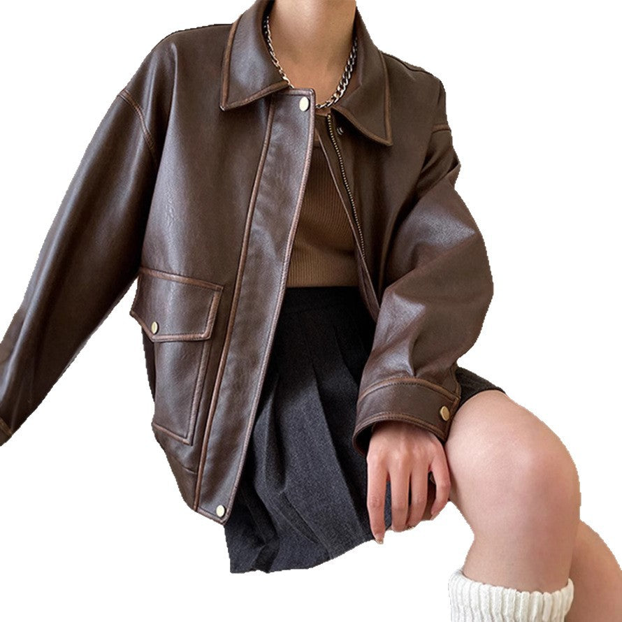 Lune London Casual Leather Jacket for Women