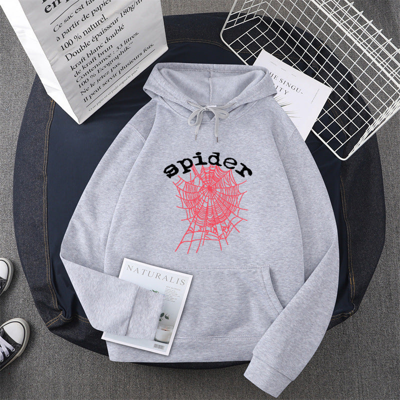 Women's hoodie with creative spider motif Lune London