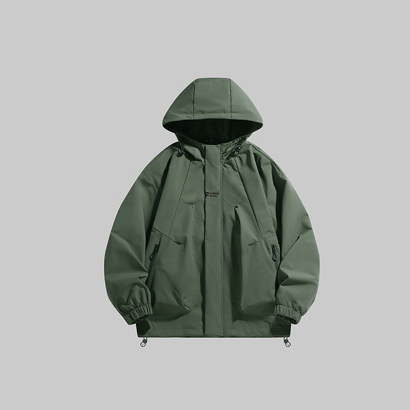 Multifunctional winter jacket for men with insulating fleece lining and adjustable hood Lune London