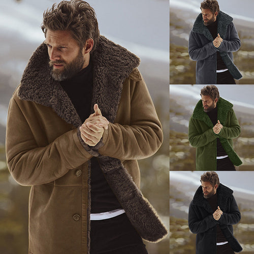 Oversized coat for men with fur collar Amarae