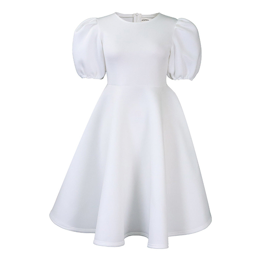 Skater dress for women with voluminous sleeves and a flared skirt Lune London