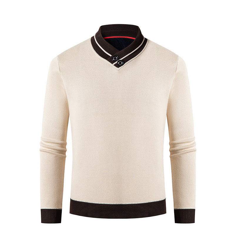 Elegant sweater for men with trendy V-neck Lune London