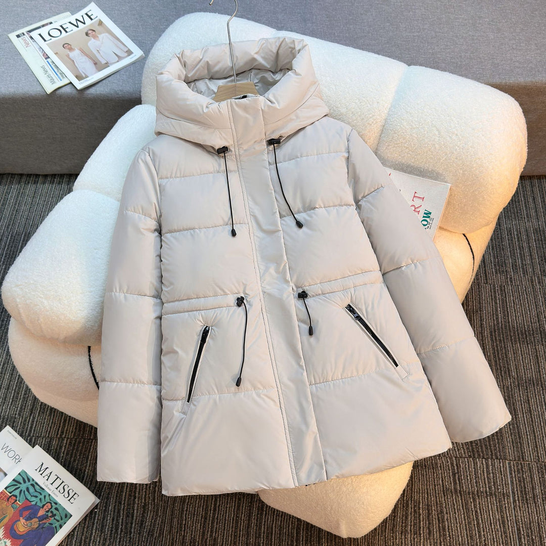 Women's fashionable functional jacket with high collar and practical zip pockets Lune London