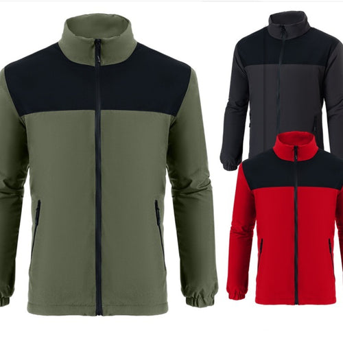 Transitional jacket for men with a high collar and thermal insulation properties Amarae