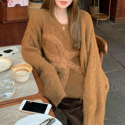 Pull en maille épaisse pour femmes avec design à câble décoratif Chic & Stil