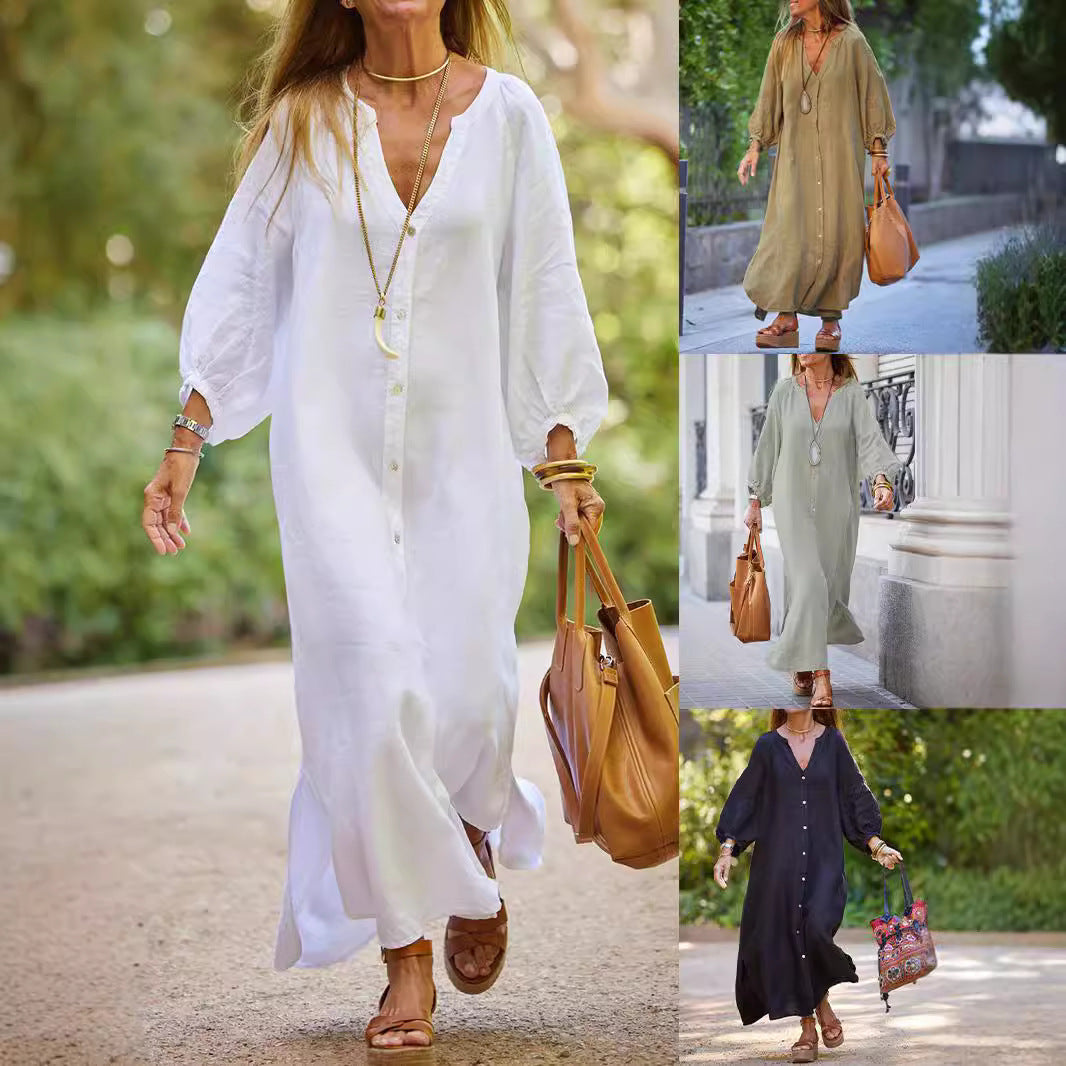 Women Lightweight Summer Dress Made of Linen Lune London