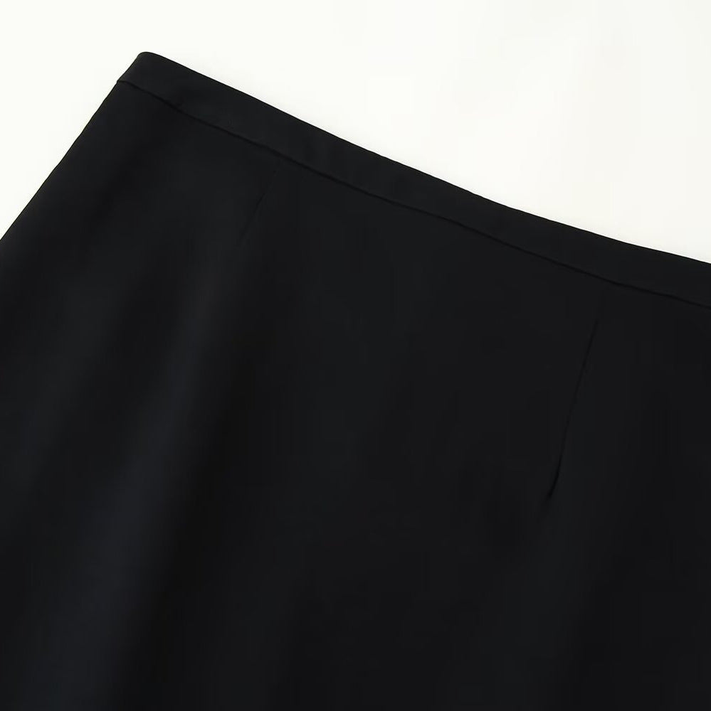 Women's Midi Skirt with Lace Trim and Delicate Underskirt Amarae
