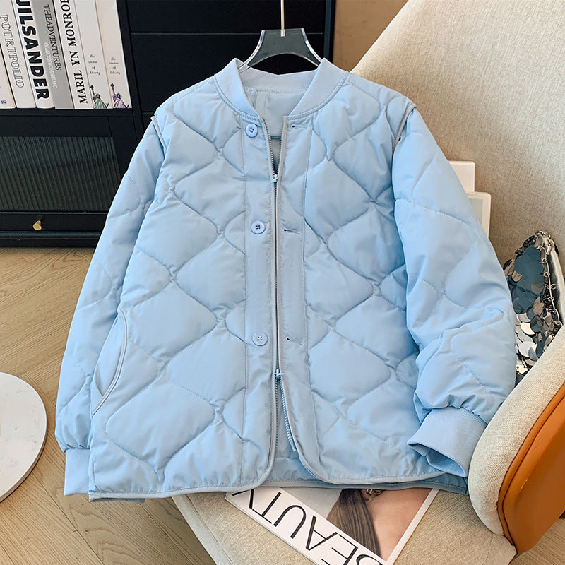 Ladies quilted jacket with zip and practical pockets Amarae