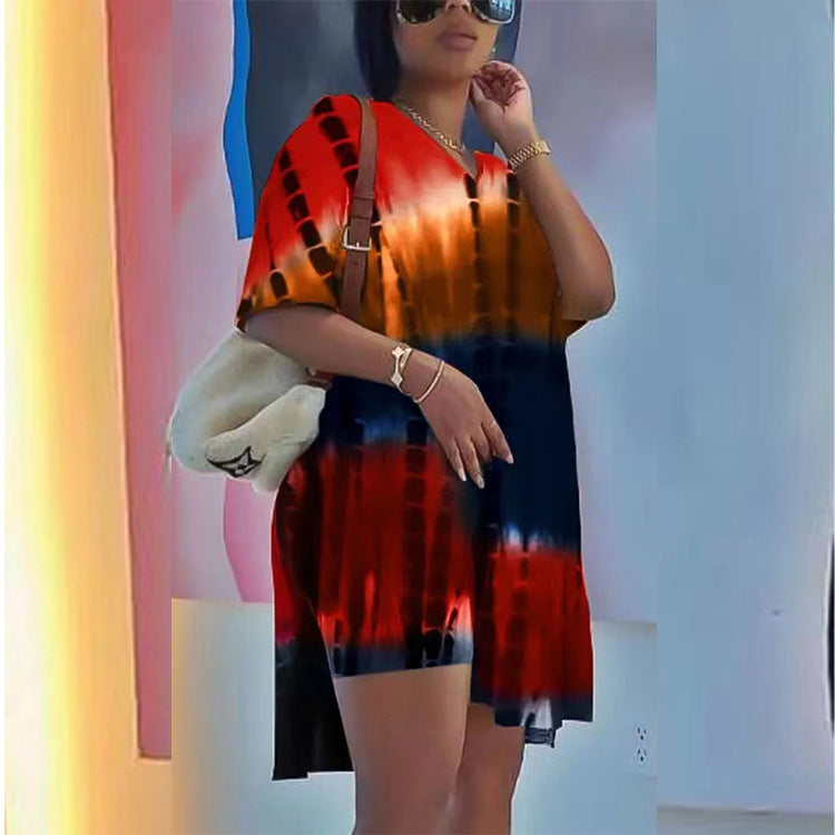 Casual summer dress for women with unique batik design Lune London